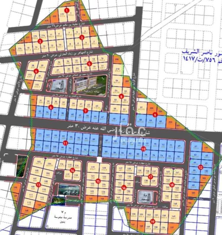 أرض للبيع في حي عين الخيف, مدينة المدينة المنورة, منطقة المدينة المنورة