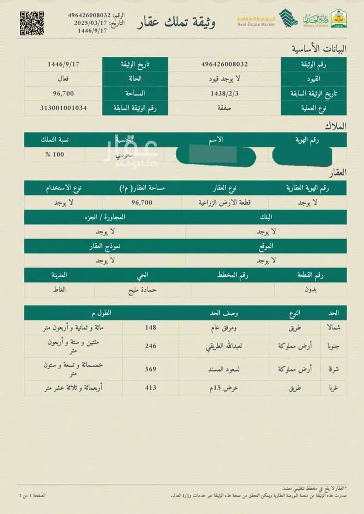 أرض للبيع في شارع مليح 161 ، مليح ، الغاط