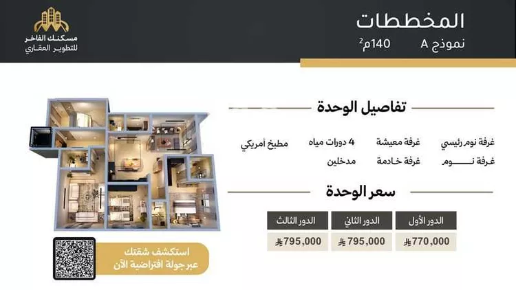 Apartment for Sale in Jeddah King Abdulaziz International Airport صورة 5