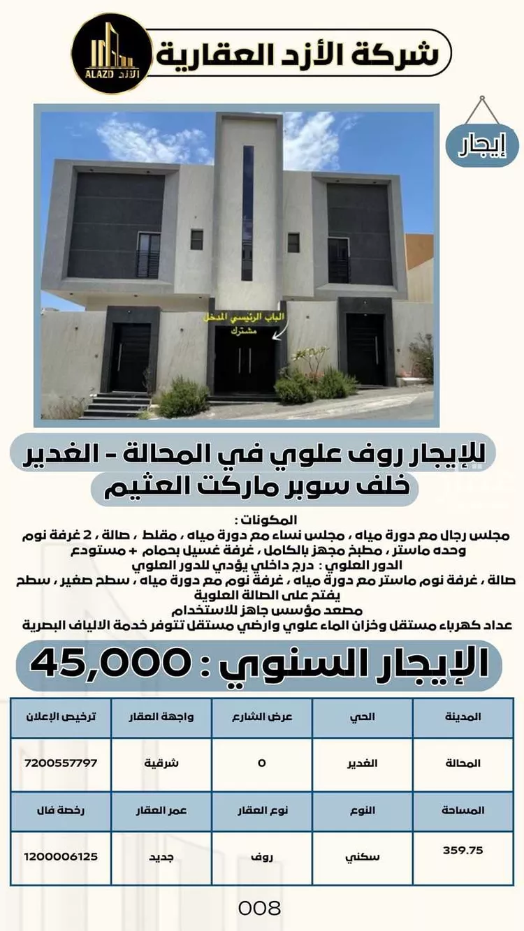 شقة للإيجار في شارع غيانة, حي الغدير, مدينة ابها, منطقة عسير صورة 4