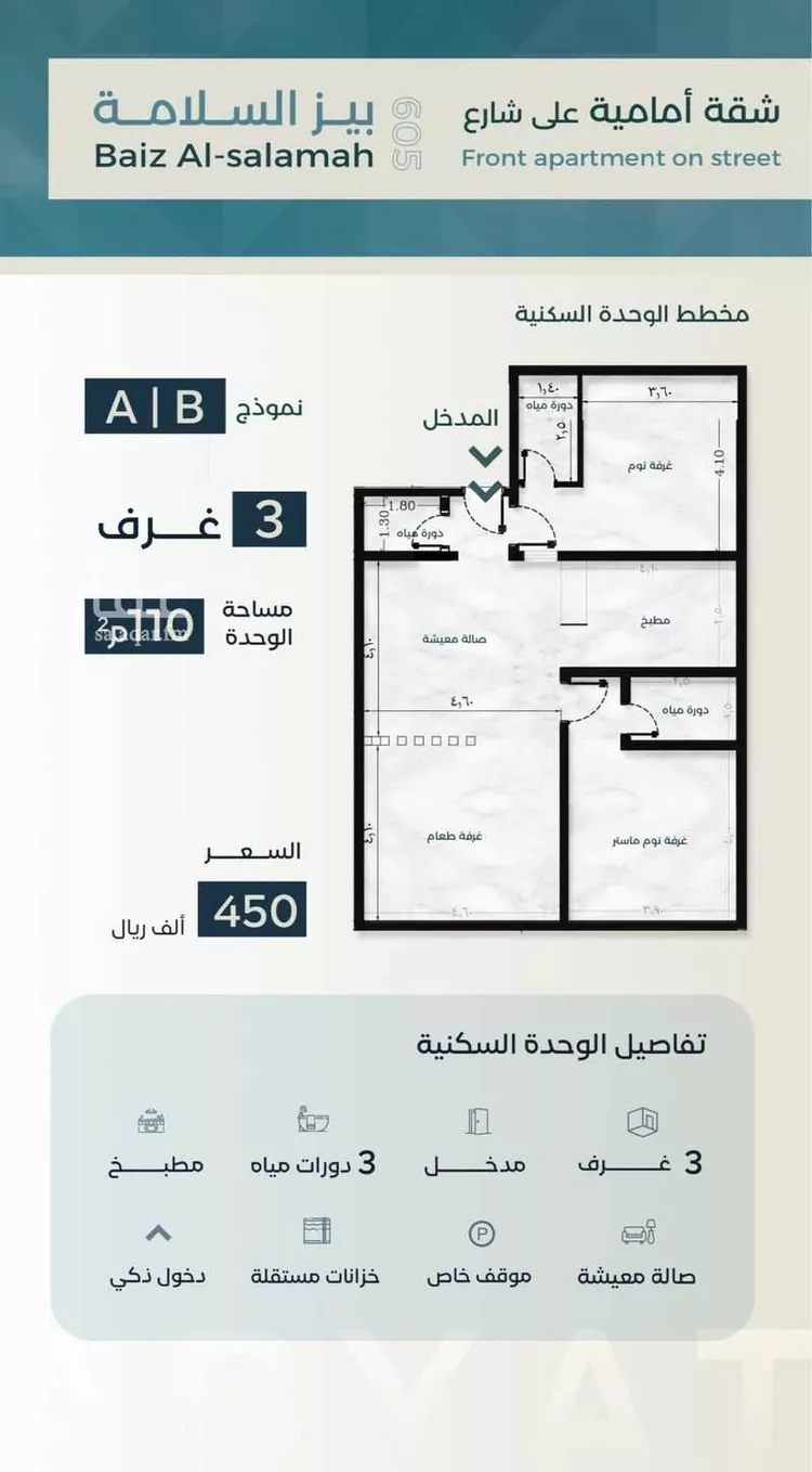 شقة للبيع في شارع زكي المحاسن, حي السلامة, مدينة جدة, منطقة مكة المكرمة صورة 5