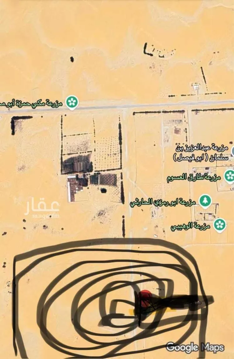 مزرعة للبيع في حي هجره الزومان (هجرة ابوطينه), مدينة هجره الزومان (هجرة ابوطينه), المنطقة الشرقية صورة 2