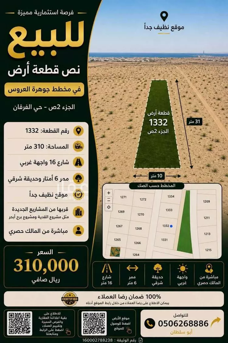 أرض للبيع في حي الفرقان, مدينة جدة, منطقة مكة المكرمة