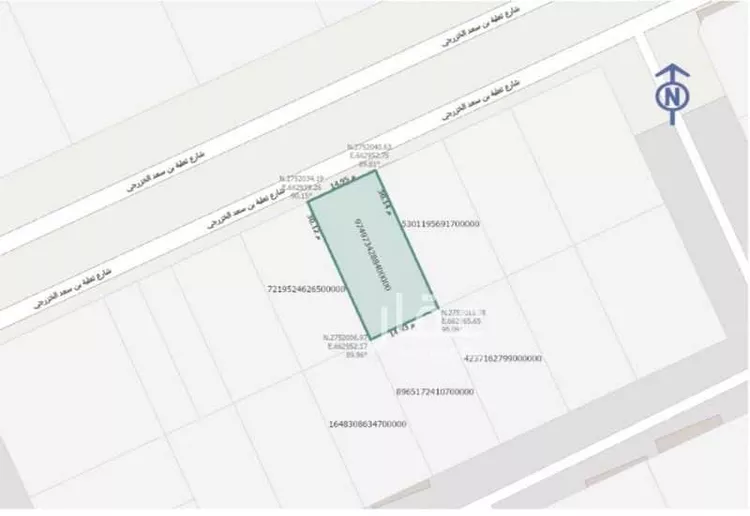 أرض للبيع في شارع ثعلبه بن سعد الخزرجي, حي العارض, مدينة الرياض, منطقة الرياض صورة 2