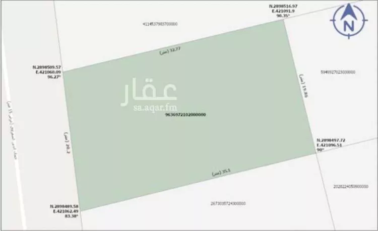 أرض للبيع في شارع جمال الدين الصفراوي, حي الجسر, مدينة الخبر, المنطقة الشرقية صورة 2