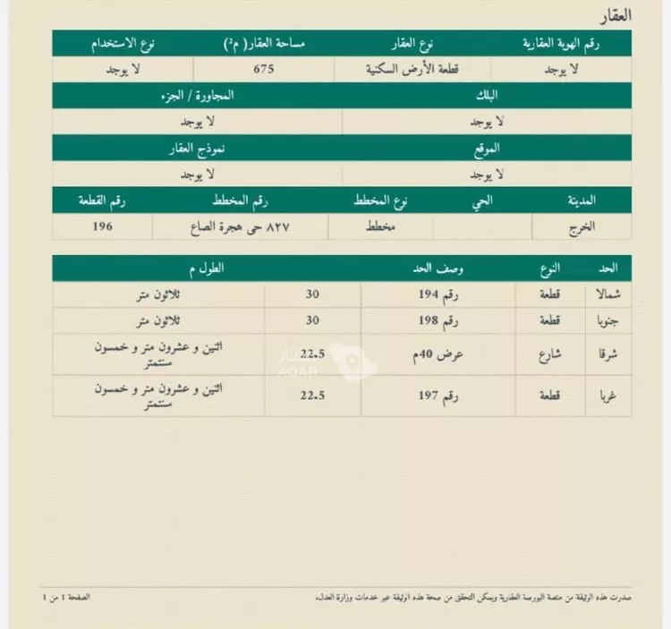 أرض للبيع في حي الواحة, مدينة الخرج, منطقة الرياض 2