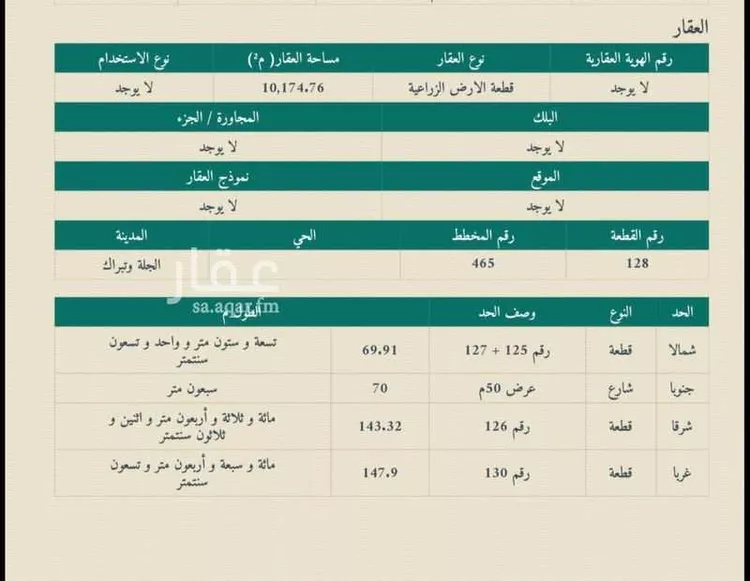 Land for Sale in Al Quwaiiyah Al Muruj