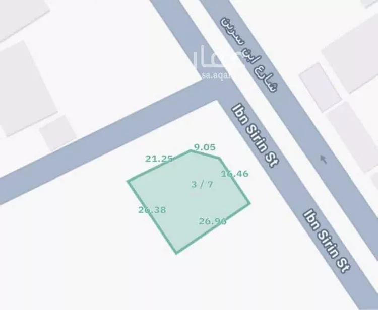 أرض للبيع في شارع ابن سرين, حي الروضة, مدينة الدمام, المنطقة الشرقية