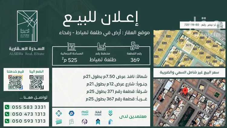 Land for Sale in Rafha Al 'Ummal