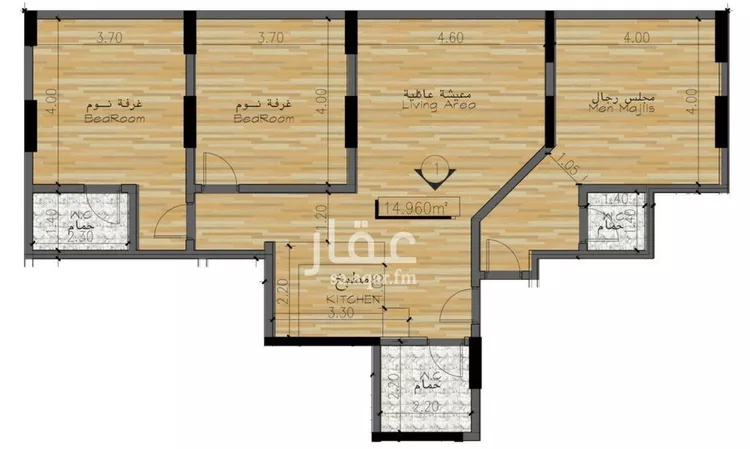 شقة للبيع في شارع انس ابن ظهير, حي النعيم, مدينة جدة, منطقة مكة المكرمة صورة 2