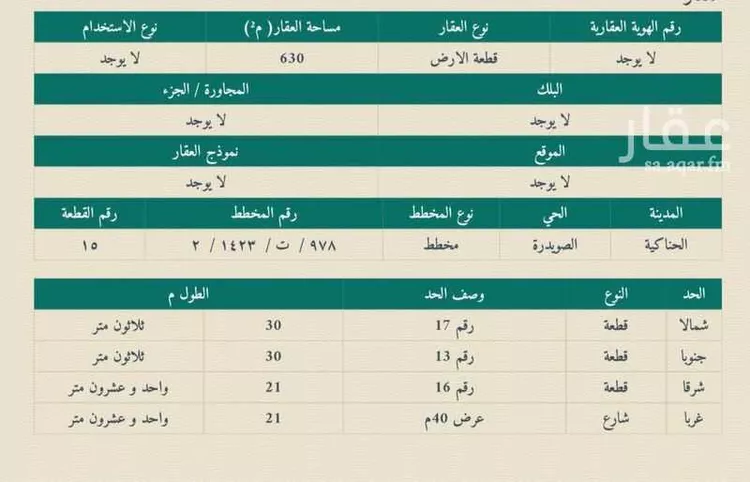 أرض للبيع في الصويدرة ، منطقة المدينة المنورة