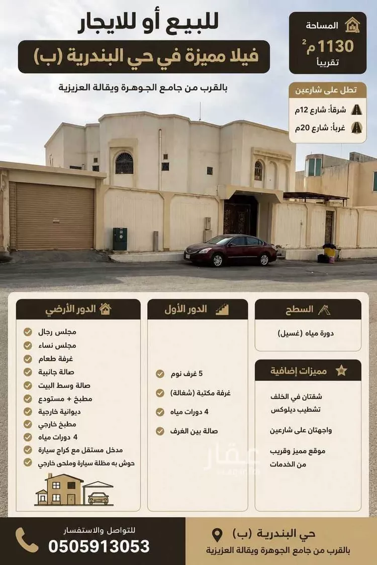 فيلا للبيع في شارع 1382368, حي البندرية, مدينة الاحساء, المنطقة الشرقية 18