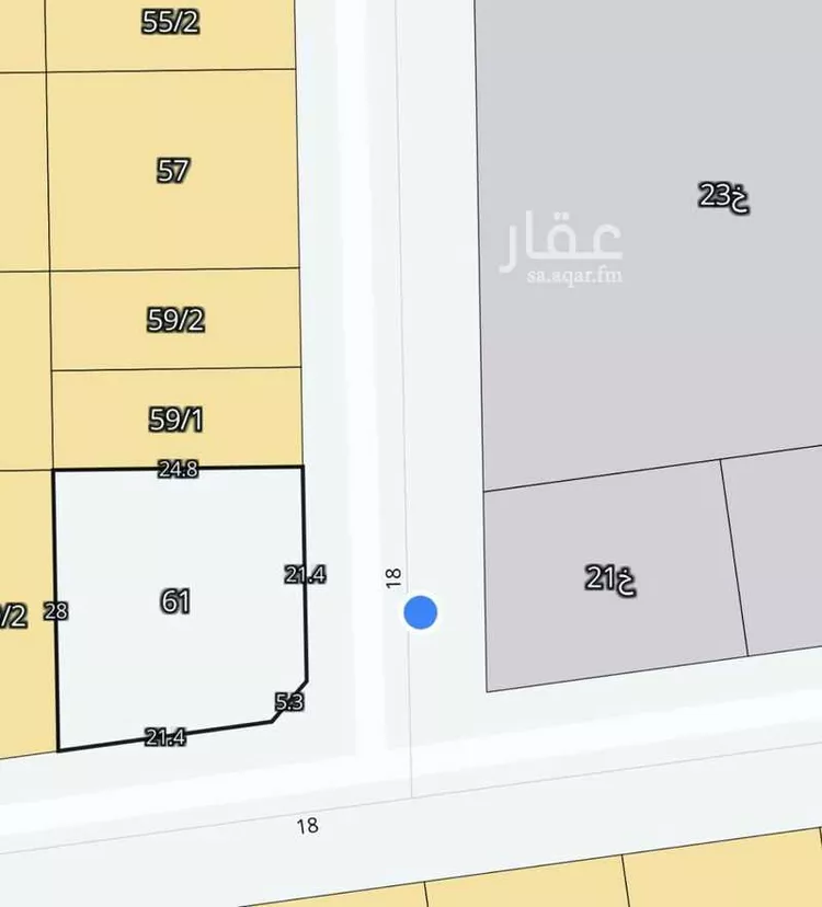 أرض للبيع في شارع الوشم, حي ضاحية الملك فهد, مدينة الدمام, المنطقة الشرقية صورة 3
