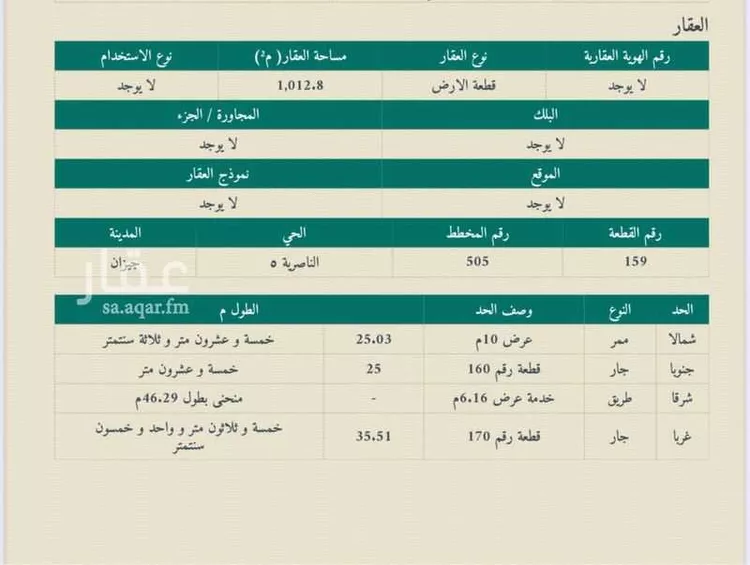 أرض للبيع في حي الناصرية 4, مدينة جازان, منطقة جازان
