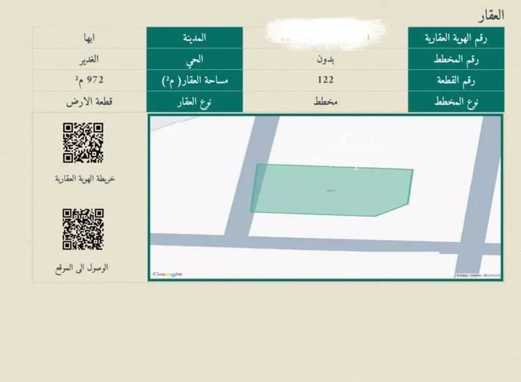 أرض للبيع في شارع اسماء بنت عميس ، حي المحالة ، المحالة ، منطقة عسير
