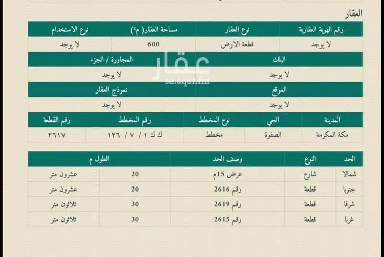 أرض للبيع في شارع الحسين ابن عماره ، حي ولي العهد ، مكة ، منطقة مكة المكرمة