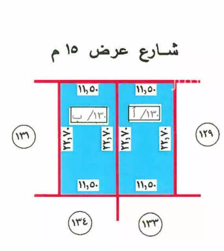 أرض للبيع في حي العونية, مدينة عنيزه, منطقة القصيم صورة 2