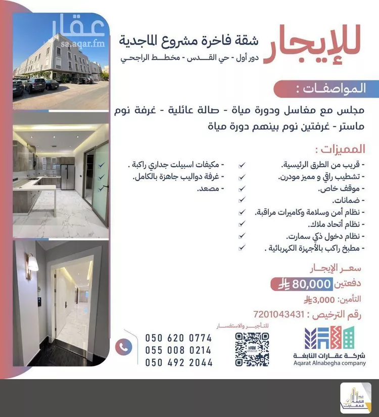 Apartment for Rent in Riyadh Al Quds