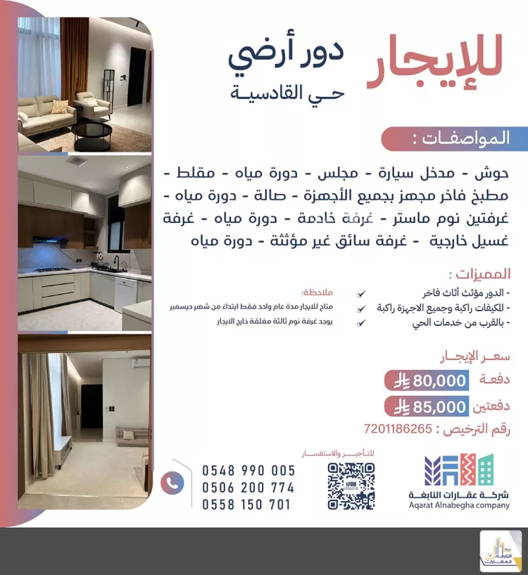 Floor for Rent in Riyadh Al Qadisiyah