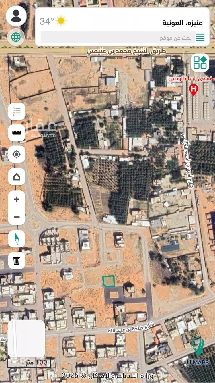 أرض للبيع في شارع صالح بن احمد الحلبي , حي العونية, مدينة عنيزة, منطقة القصيم صورة 5