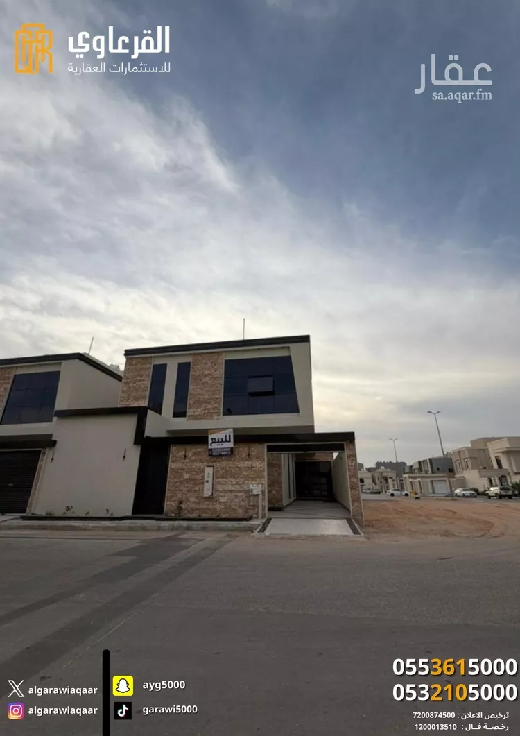 فيلا للبيع في شارع ثابت بن المنذر, حي المنار, مدينة عنيزة, منطقة القصيم