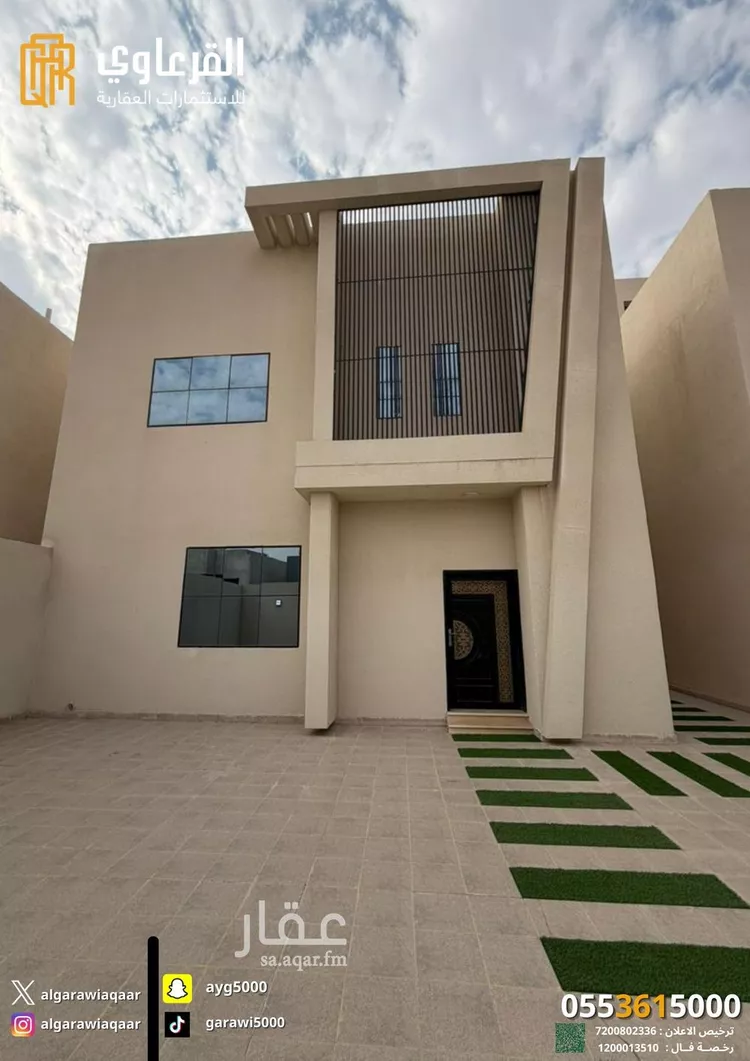 فيلا للبيع في شارع خبيب بن الحارث, حي المروج, مدينة عنيزة, منطقة القصيم صورة 2