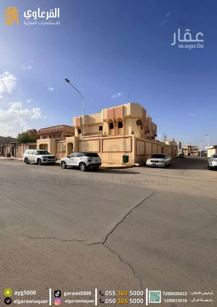 فيلا للبيع في شارع شارع أبو عبيدة بن الجراح, حي السليمانية, مدينة عنيزة, منطقة القصيم