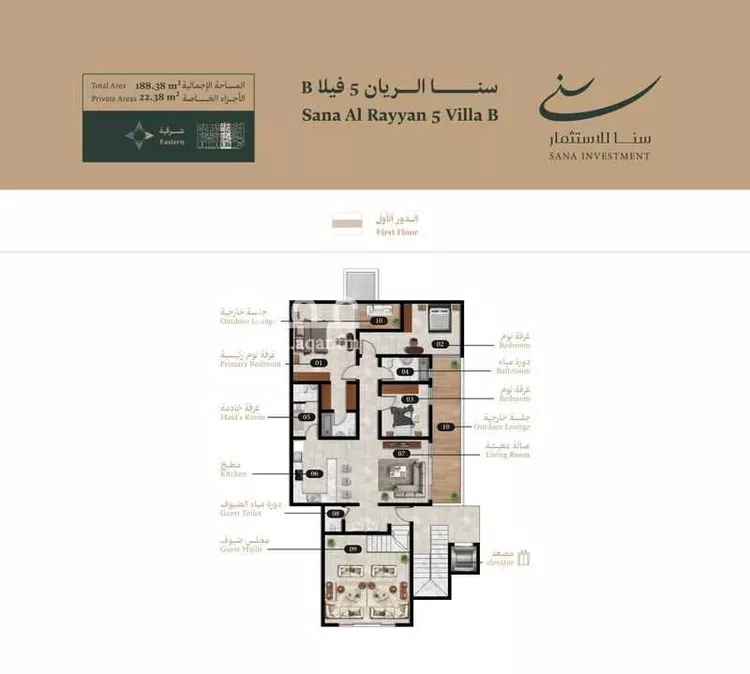 دور للبيع في شارع الضياء, حي الريان, مدينة الرياض, منطقة الرياض صورة 4