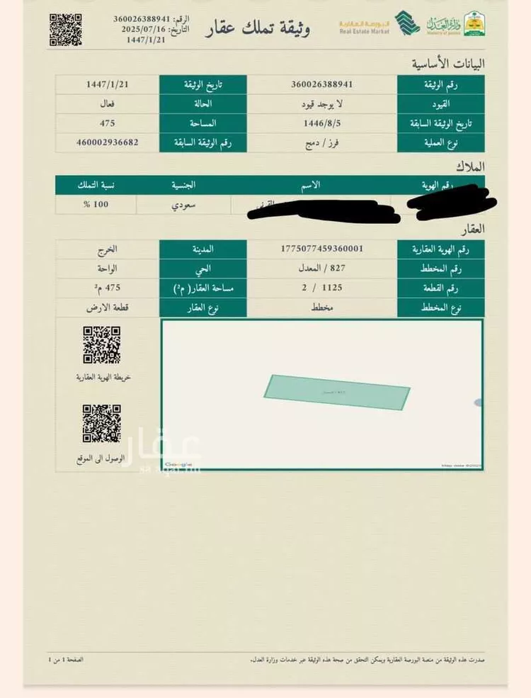 أرض للبيع في شارع ابن عوانة, حي الواحة, مدينة الخرج, منطقة الرياض