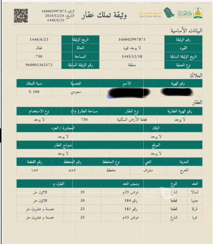 Land for Sale in Al Kharj Mishrif صورة 4