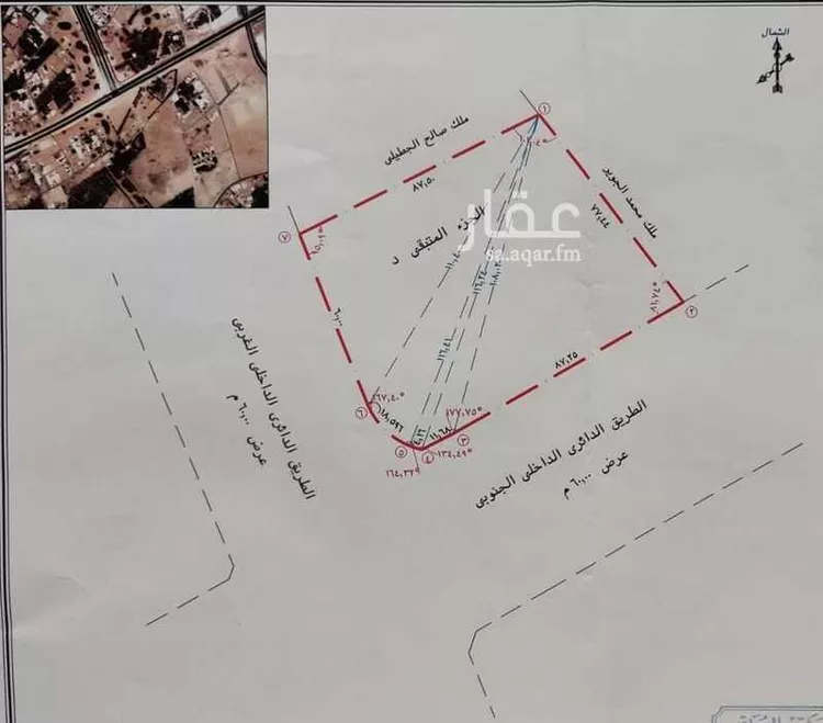 أرض للبيع في شارع الائري الداخلي الجنوبي والغربيد, حي الخليج, مدينة بريده, منطقة القصيم صورة 4