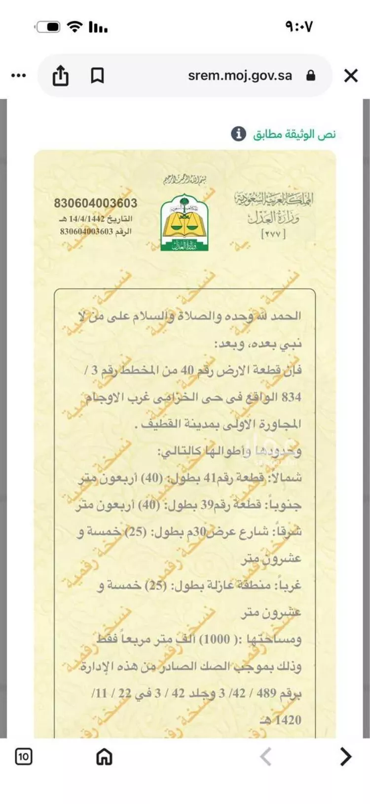 أرض للبيع في شارع القادسية ، حي الروابي ، صفوى ، القطيف