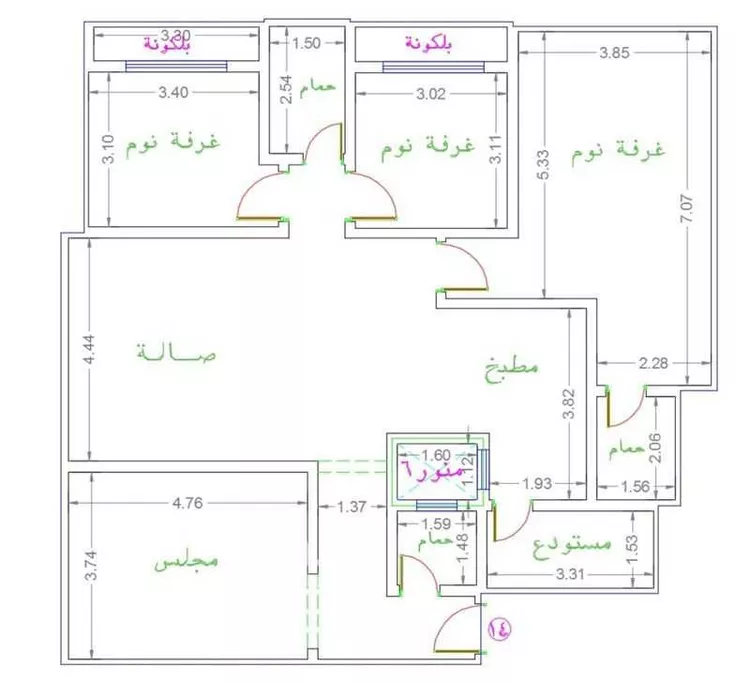 شقة للبيع في شارع راية, حي قرطبة, مدينة الرياض, منطقة الرياض صورة 2