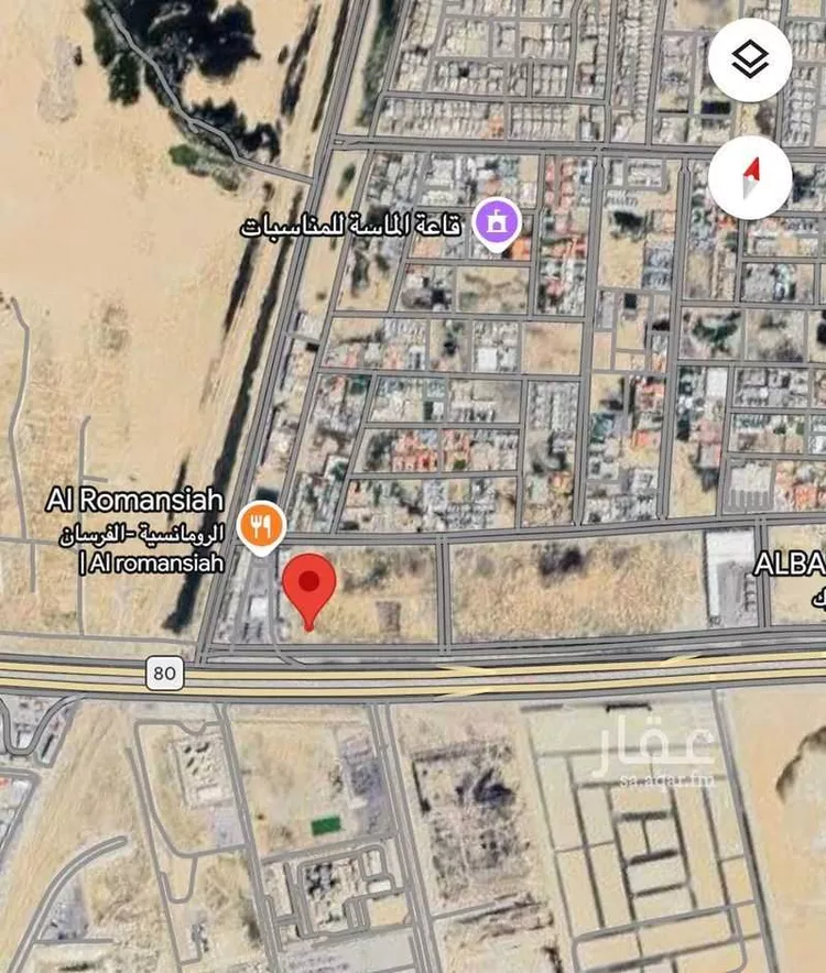 أرض للإيجار في شارع طريق الدمام -الرياض السريع, حي الفرسان, مدينة الدمام, المنطقة الشرقية