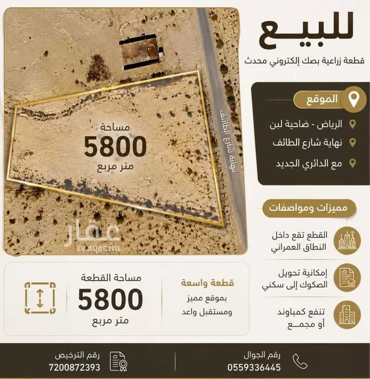 مزرعة للبيع في مدينة الرياض, منطقة الرياض