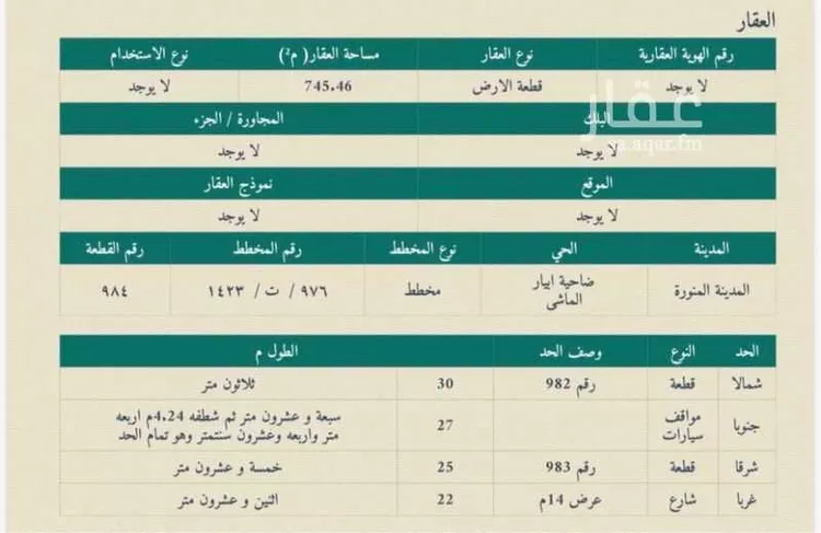 أرض للبيع في شارع عبدالملك ابن دثار, حي ابيار الماشي, مدينة المدينة المنورة, منطقة المدينة المنورة