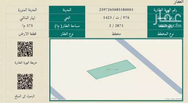 أرض للبيع في شارع احمد بن ظهيرة, حي ابيار الماشي, مدينة المدينه المنوره, منطقة المدينة المنورة