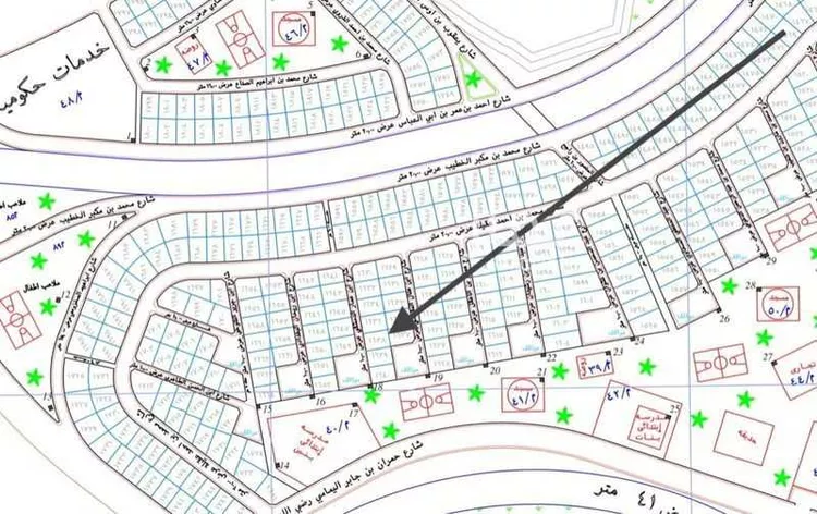 أرض للبيع في شارع ابن عمار الدمشقي, حي الصويدرة, مدينة المدينة المنورة, منطقة المدينة المنورة