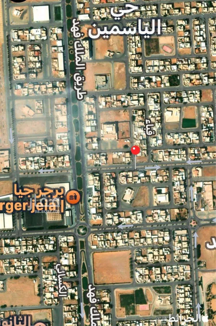 أرض للإيجار في شارع طريق الملك سعود بن عبدالعزيز, حي الياسمين, مدينة الخبراء والسحابين, منطقة القصيم