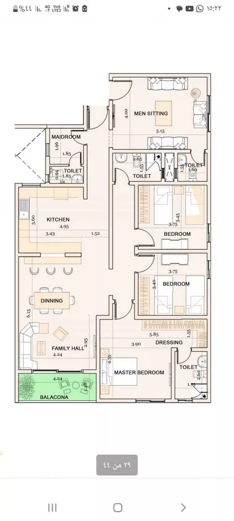 شقة للبيع في شارع طريق الامير سلطان, حي الراكة الجنوبية, مدينة الخبر, المنطقة الشرقية صورة 4