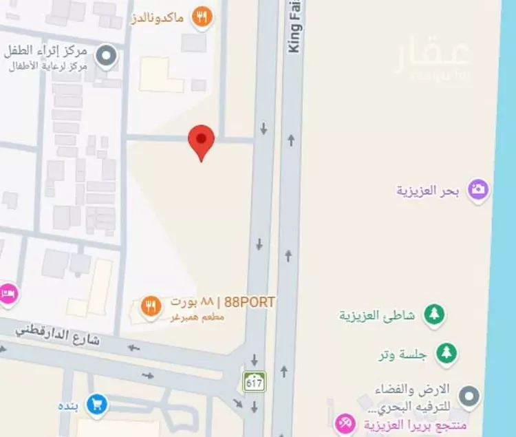 أرض للبيع في شارع الملك فهد ابن عبدالعزيز , حي الشراع, مدينة الخبر, المنطقة الشرقية صورة 2