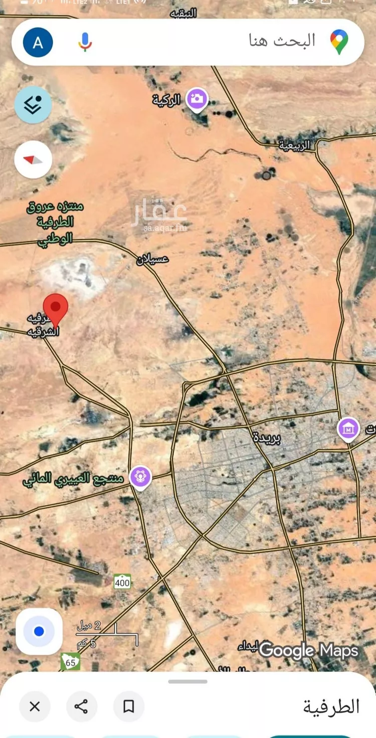 أرض للبيع في شارع شارع, حي الطرفية الشرقية, مدينة الطرفية الشرقية, منطقة القصيم صورة 3