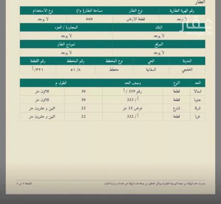 Land for Sale in Khafji Second Industrial Support Area