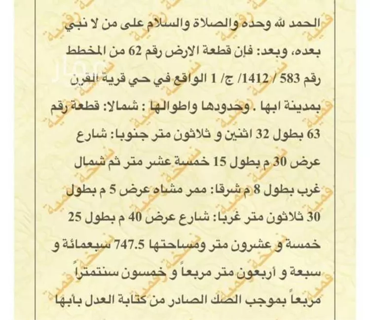أرض للبيع في شارع 119 تمنية, حي تمنية, مدينة أبها, منطقة عسير صورة 2