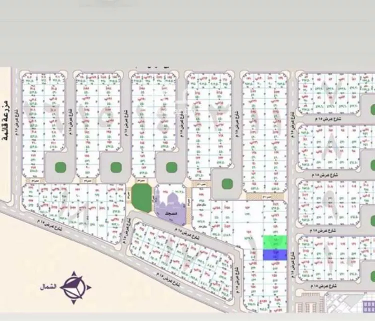 أرض للبيع في شارع 4564946, حي الوهلان, مدينة عنيزة, منطقة القصيم