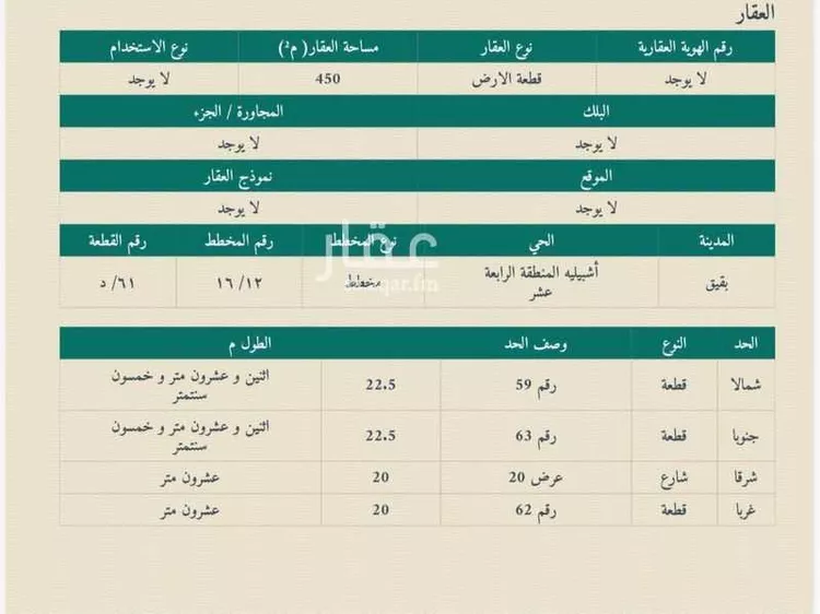 أرض للبيع في شارع حي ج26 36, حي أشبيلية - بقيق, مدينة بقيق, المنطقة الشرقية صورة 3