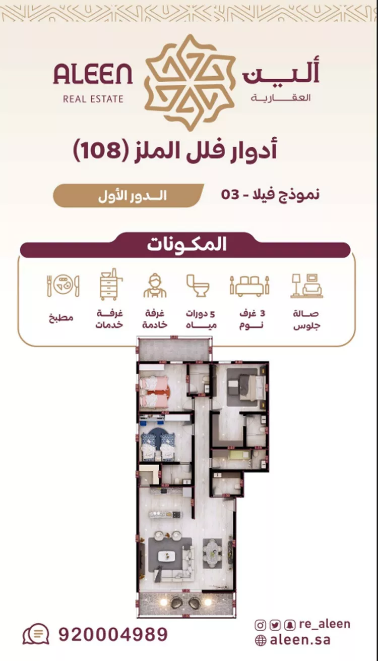 دور للإيجار في شارع الأمير ثامر بن عبدالعزيز, حي الملز, مدينة الرياض, منطقة الرياض 20
