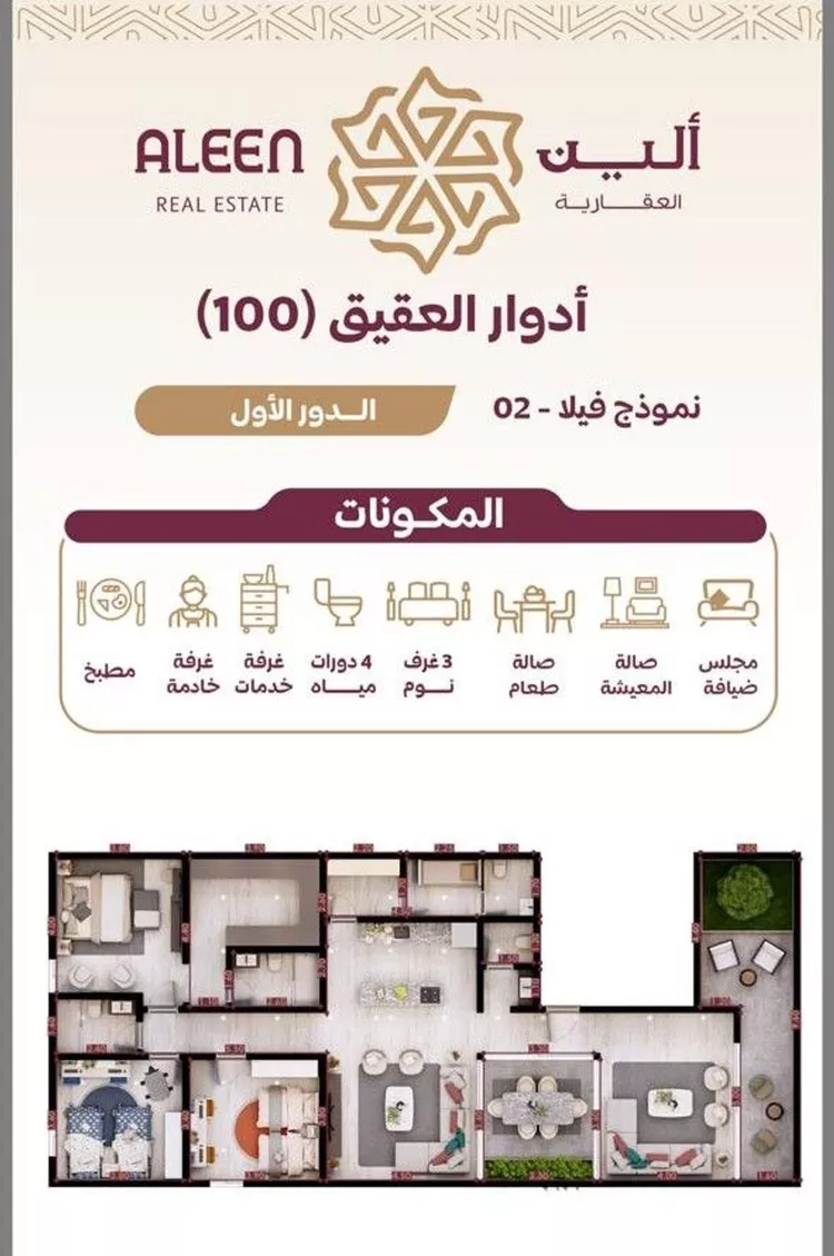 دور للإيجار في شارع رام الله, حي العقيق, مدينة الرياض, منطقة الرياض 18