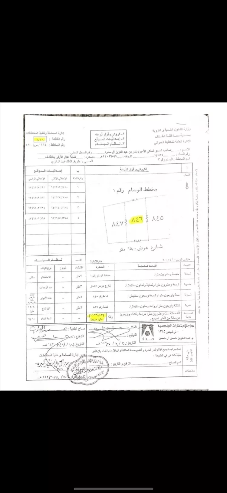 أرض للبيع في شارع 19840245, حي أم الرصف, مدينة الطائف, منطقة مكة المكرمة 2
