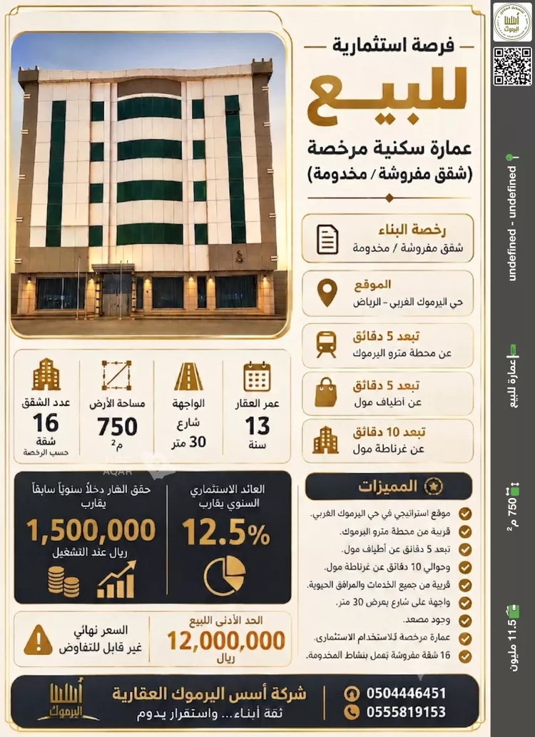 Building for Sale in Riyadh Al Yarmouk